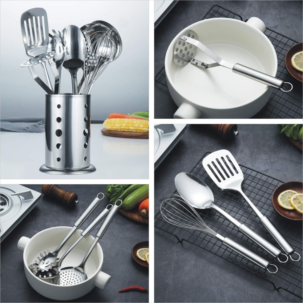 The Steel Essential Cooking Utensil Set